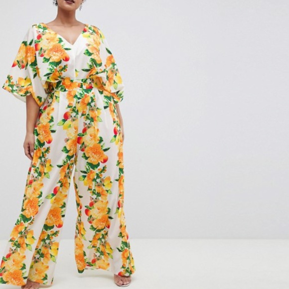 fruit print jumpsuit